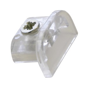 Gardinia Endkappen für Zierstabprofile, transparent, 2er-Pack. Abschluss für Gardinenschienen.