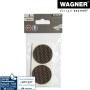 Wagner Anti-Rutsch Pads, selbstklebend, Ø 40mm, 4er Set, braun-beige. Möbelgleiter für sicheren Stand.