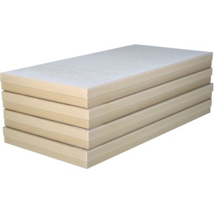 PUR/PIR Dämmplatten (1250x625x30 mm) mit Mineralvlies für Flachdachdämmung.