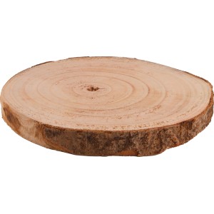 Holz-Baumscheibe (Ø 25 cm) zur Weihnachtsdekoration und individuellen Gestaltung.
