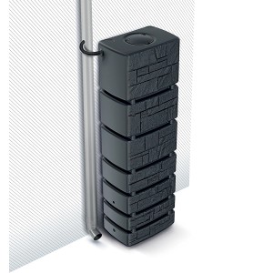 Waterform Zisterne Tower Stone Regentonne Anthrazit 350 l