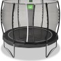 Schwarzes EXIT Allure Classic Gartentrampolin mit Sicherheitsnetz, Ø 305 cm.