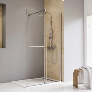 Schulte Duschkabine Walk In Schiebetür Rollen unten Toura 200x120cm Rechts