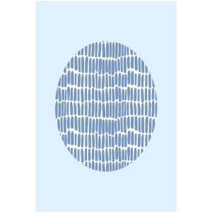 Komar Wandbild Shelly Blue 50 x 70 cm