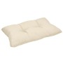 Beautissu Xluna Loungekissen Rücken 70x40x12cm Natur, mit Paspelierung und leichter Karo-Struktur.