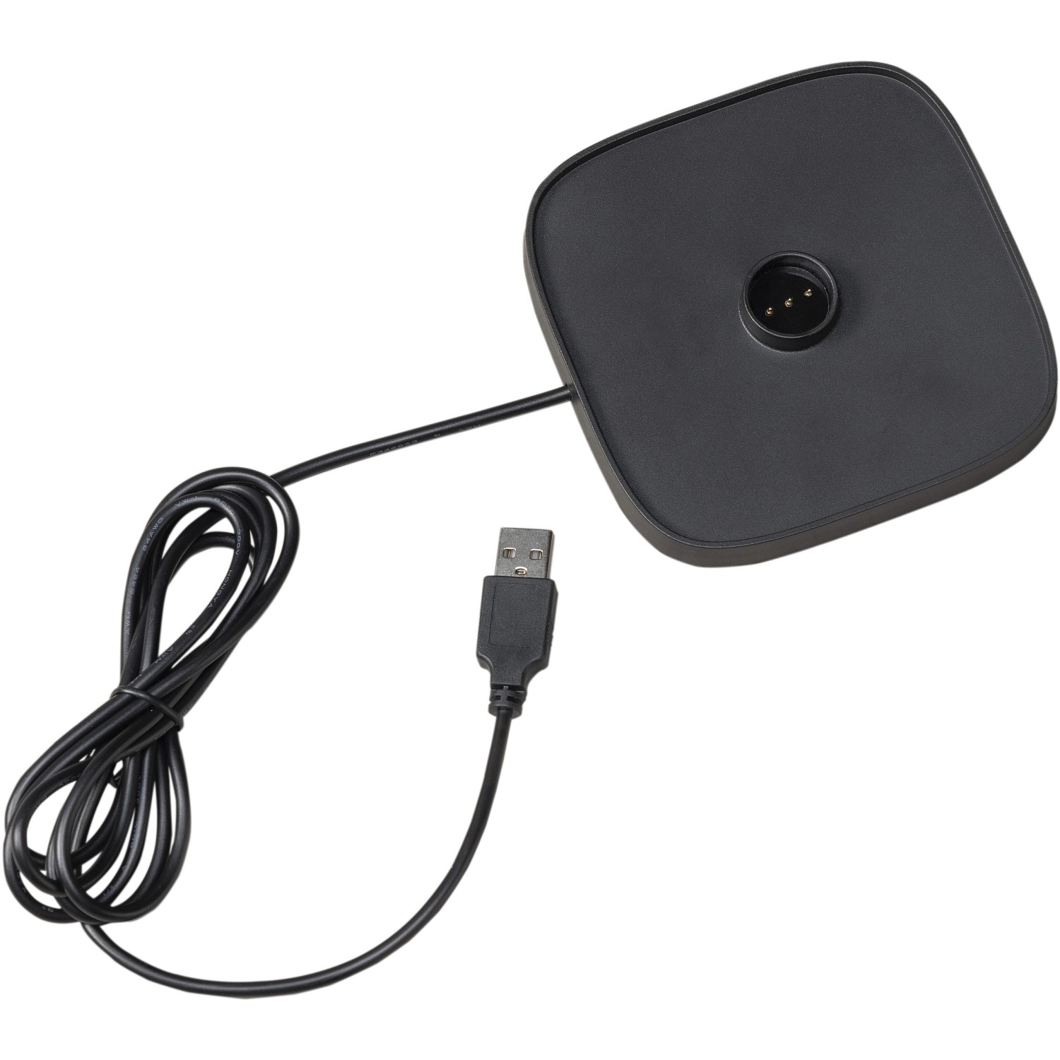 Ladestation für Konstsmide LED-Tischleuchte Capri, schwarz, mit USB-Kabel.