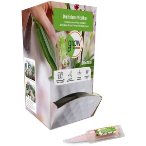 GROW by OBI Orchideen-Vitalkur, 60x20ml Packung mit Ampulle zur Vitalisierung und Wachstum von Orchideen.