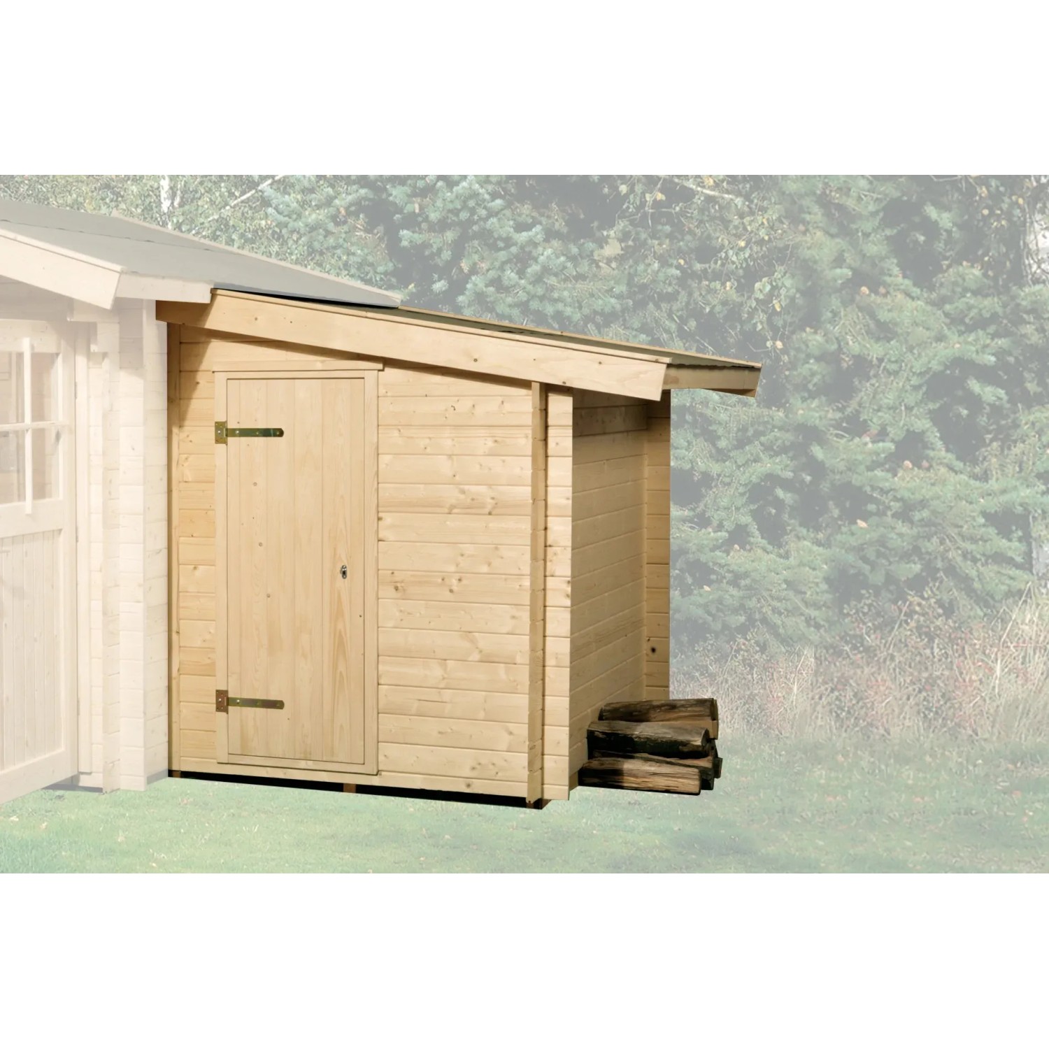Weka Anbauschuppen Größe 2 150 x 250 cm kaufen bei OBI