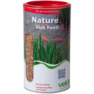 Velda Nature Fischfutter 2,5l Dose: Natürliches Teichfutter für Zierfische und Koi.