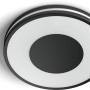 Schwarze Philips Hue Being LED-Deckenleuchte mit Dimmer für warmweißes bis kaltweißes Licht.