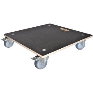 Wagner Kübelroller MaxiGrip, 58x58cm, dunkelbraun, mit 4 Rollen. Ideal zum Bewegen von Pflanzkübeln.