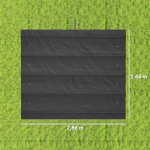 Outsunny Ersatz-Vordach Polyester Dunkelgrau 286L x 245B x 23H cm
