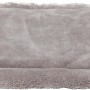 Graue Heim Haustierdecke Flower, 70x47 cm, aus weichem Softfleece für Hunde.