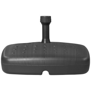 Anthrazitfarbener Doppler Balkon Schirmständer, 17 l, für Rohre bis 32 mm.