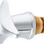 Trecorngriff mit Oberteil, 21 mm (G 1/2), für Armaturen, Chromoptik, mit roter Markierung.