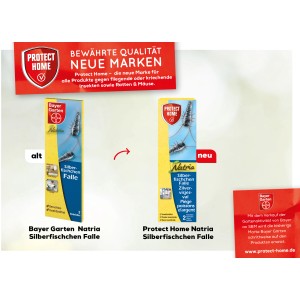Protect Home Silberfischchen-Falle, 2er-Pack: Insektizidfreie Klebefalle für Küche und Bad.