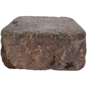 Mauerstein Trapez Muschelkalk, gespalten, für Mauersysteme und Einfassungen.