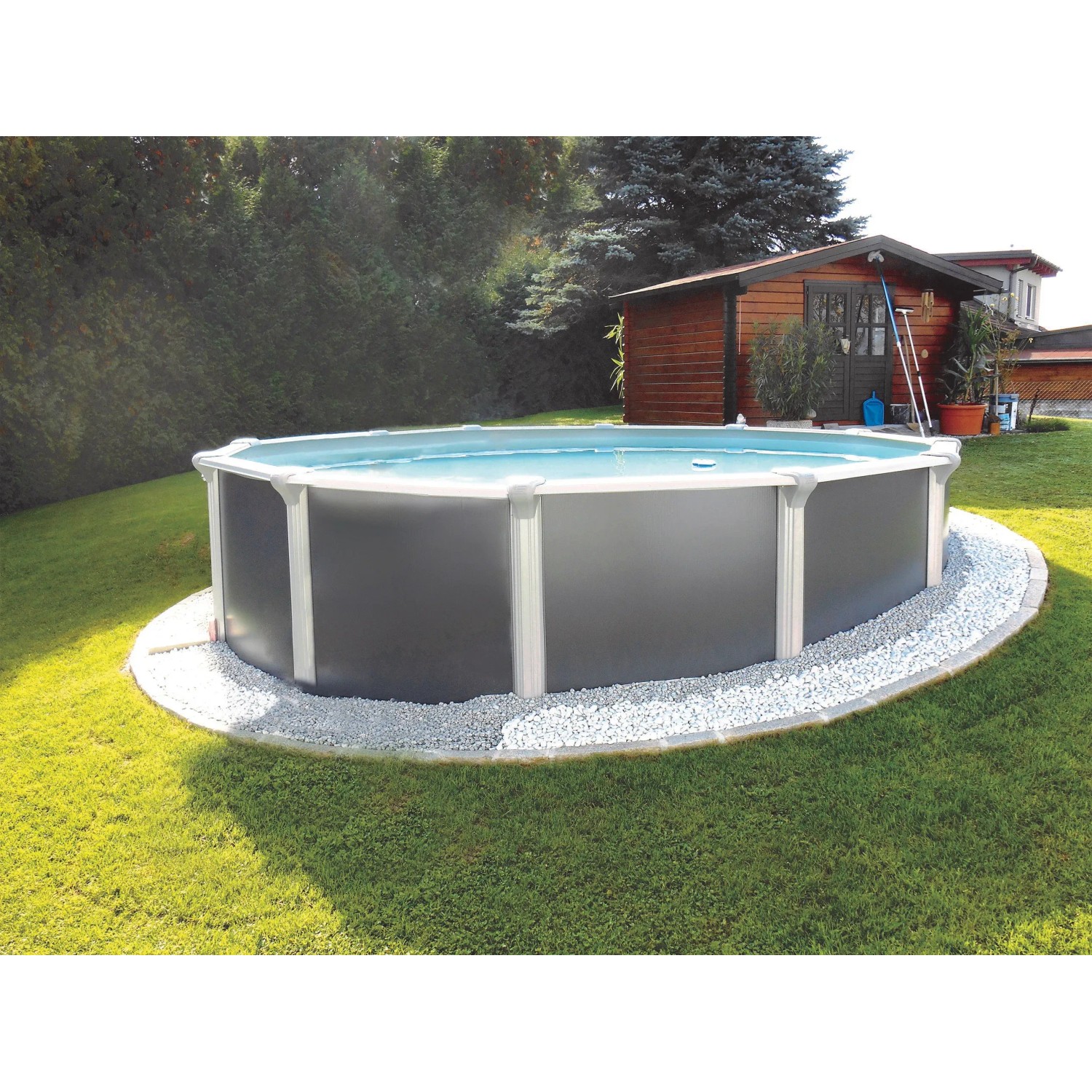 Pool 3x5m Stahlwand