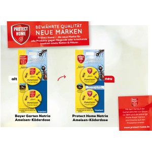 Protect Home Natria Ameisen Köderdose, 2er Pack. Effektive Ameisenbekämpfung im Haus und Garten.