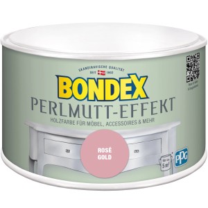 Dose Bondex Perlmutt-Effekt Gold, seidenmatt, 500ml. Effektfarbe für Möbel und Wände.