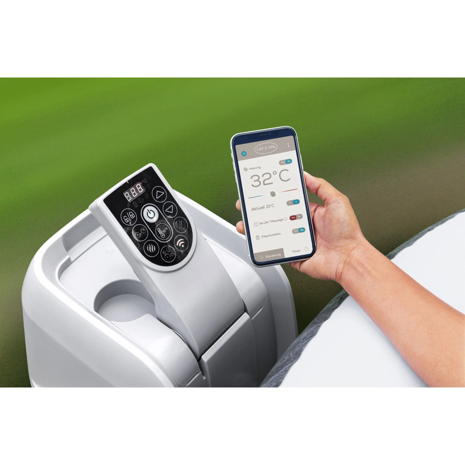 Bestway Whirlpool San Francisco HydroJet Pro 7 Personen 230 cm x 230 cm x 71 cm_3