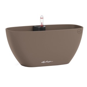 Lechuza NAVIO Color 10 Pflanzgefäß in Nutmeg, moderne Pflanzschale für Innenräume.