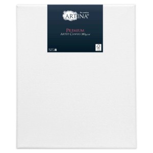Artina Premium Keilrahmen, 30x40 cm, weiße Leinwand aus Baumwolle, ideal zum Malen.