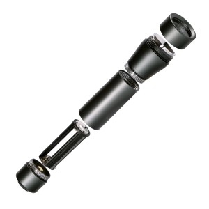 Explosionszeichnung: LED's Work Taschenlampe, 120lm, dimmbar, mit Batterien. Ideal für Outdoor-Aktivitäten.