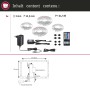 Paulmann MaxLED TV Set 65 Zoll: LED Streifen, Netzteil, Fernbedienung und Zubehör.