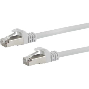 Weißes Schwaiger CAT 6 Netzwerkkabel mit RJ45 Stecker für Computer & Multimedia.