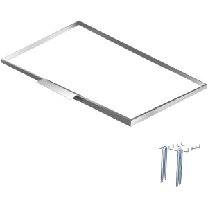 Floraworld Bodenrahmen aus Aluminium für Premium Systemgerätehaus mit Oberlicht.