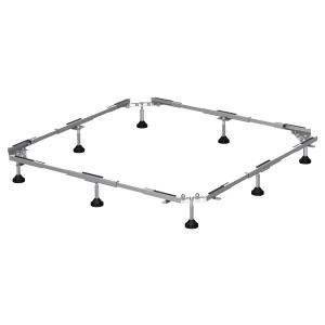 Bette Fußsystem für Steel Duschwanne 140x90 cm, Metallrahmen mit höhenverstellbaren Füßen.