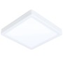 Quadratische, weiße LED-Deckenleuchte Fueva-Z von Eglo, 21x21 cm, für smartes Licht.