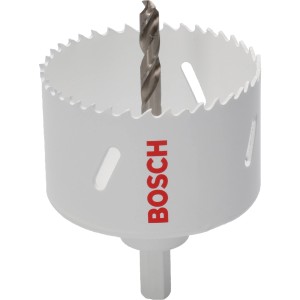 Bosch Bimetall Lochsäge 68 mm mit Zentrierbohrer, geeignet für Holz, Metall und Kunststoff.