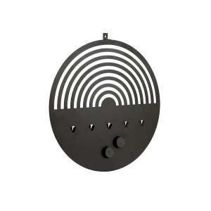 Denpanels Memotafel für Akustikpaneel inkl. Schrauben Ø 30 cm Schwarz