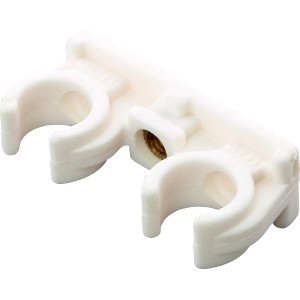Rohrclip Doppelt Ø 15 mm
