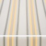 Spettmann Kassettenmarkise VC 1000, 250x150 cm, gelb-grau gestreift, Gestell weiß.