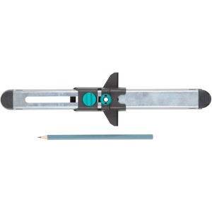 wolfcraft Laminat Einpasser mit Stift zum Anzeichnen von Laminat und Parkett.
