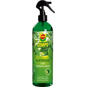 Compo Blattpflege für Grünpflanzen, 500ml Sprühflasche für gesunde Blätter.