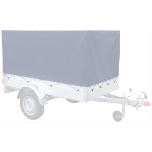 Stema Hochplane, lichtgrau, für Anhänger Basic 750/850 kg. Zubehör für Autoanhänger.