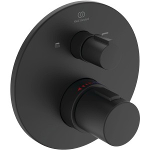 Ideal Standard Ceratherm T100 Unterputz Armatur in Schwarz Matt für Brausesets.