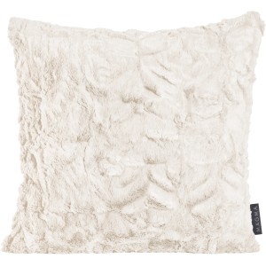 Beiges Magma Kissen Fluffy, 40x40 cm, aus weichem Polyester mit elegantem Design.