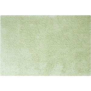 Grüner Spirella Elements Badteppich, 55x65 cm, weich und maschinenwaschbar.