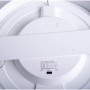 Rückansicht der runden, weißen Näve LED-Deckenleuchte Komplex (24,7 cm) mit Montagevorrichtung.
