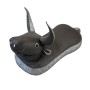Schwarzer Westmann Sitzsack Schwimmtier Stier Pool Buddy für Kinder.