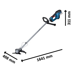 Bosch Professional Akku-Freischneider GFR 18V-23 Solo mit Messer und Faden, ohne Akku.
