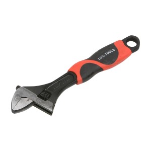 LUX Rollgabelschlüssel 200 mm Comfort mit verstellbarer Backe und ergonomischem Griff.