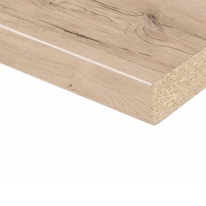 CPL-Arbeitsplatte 280 cm x 63 cm x 2,8 cm Eiche Sanremo Sand