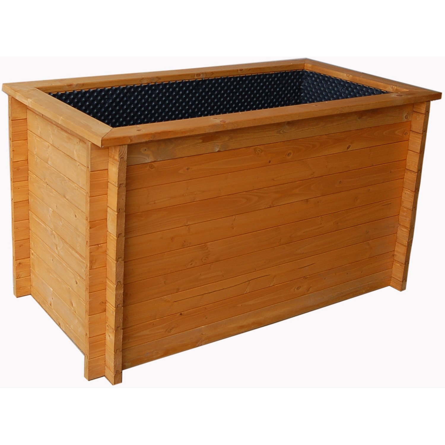 Gaspo Hochbeet Classic, 130x80 cm, Honigfarbenes Holz, inklusive Noppenfolie und Wühlmausgitter.