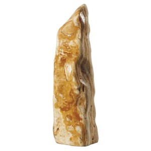 Poliertes Scherf Kristall-Monolith Zierkies Morgen-Sonne, Höhe 60-90 cm.